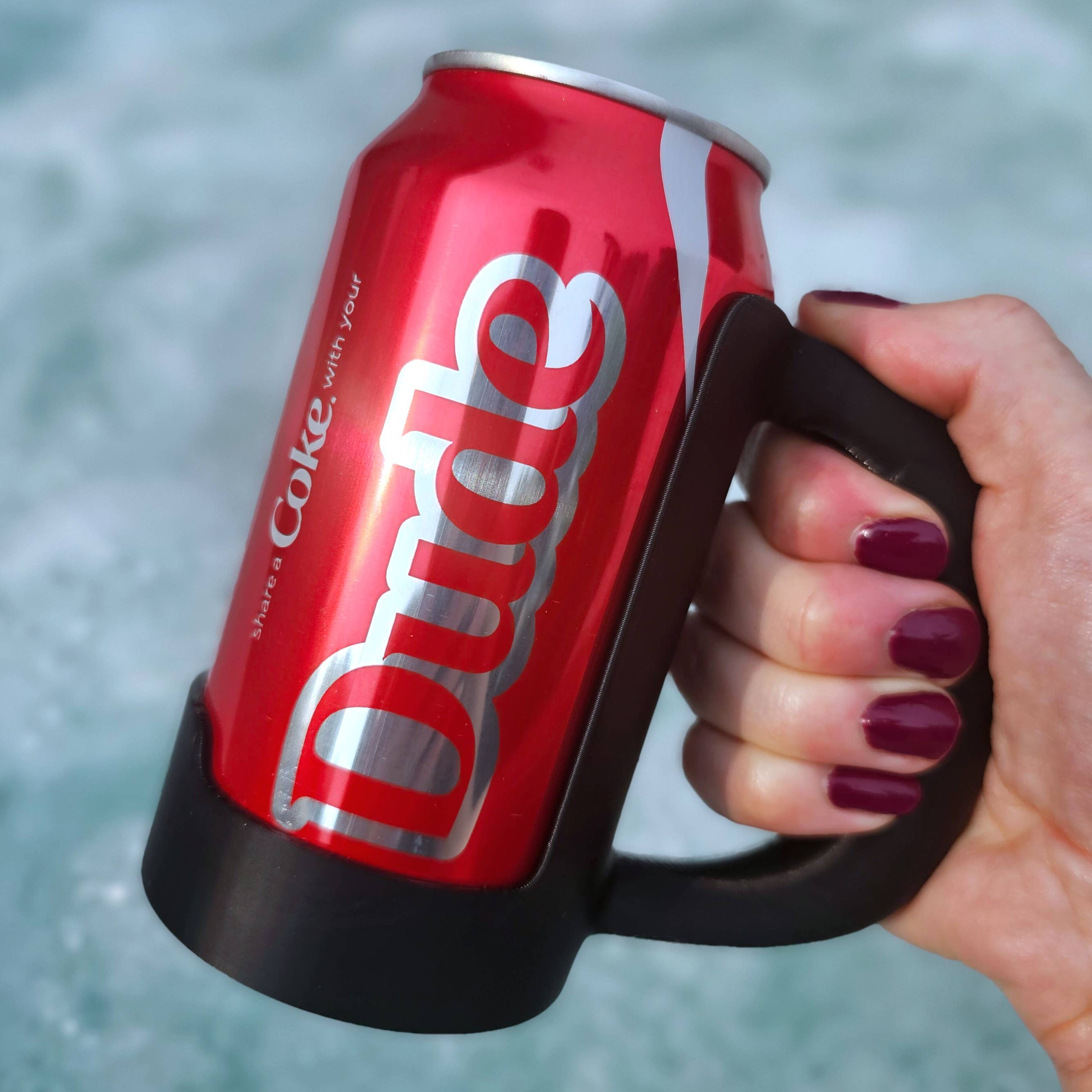 12 oz. Standard Can Holder Handle-Merchandise-BD Lasers INC.-Black-Draft Top