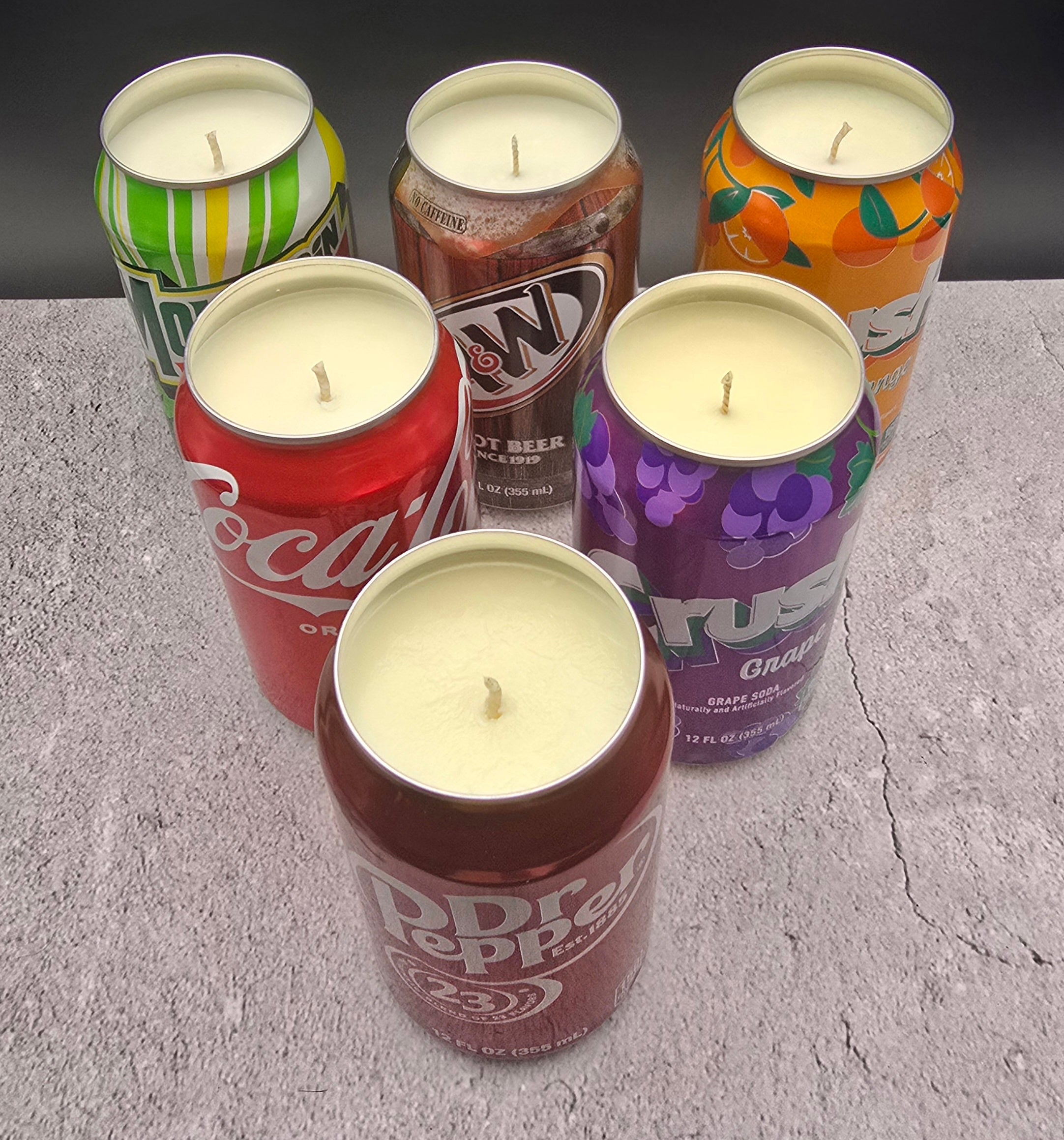 Topless Can Candle, Long-Lasting 45 Hour Burn-Merchandise-Draft Top-Soda-Coca Cola Can, Cola Scent-Draft Top