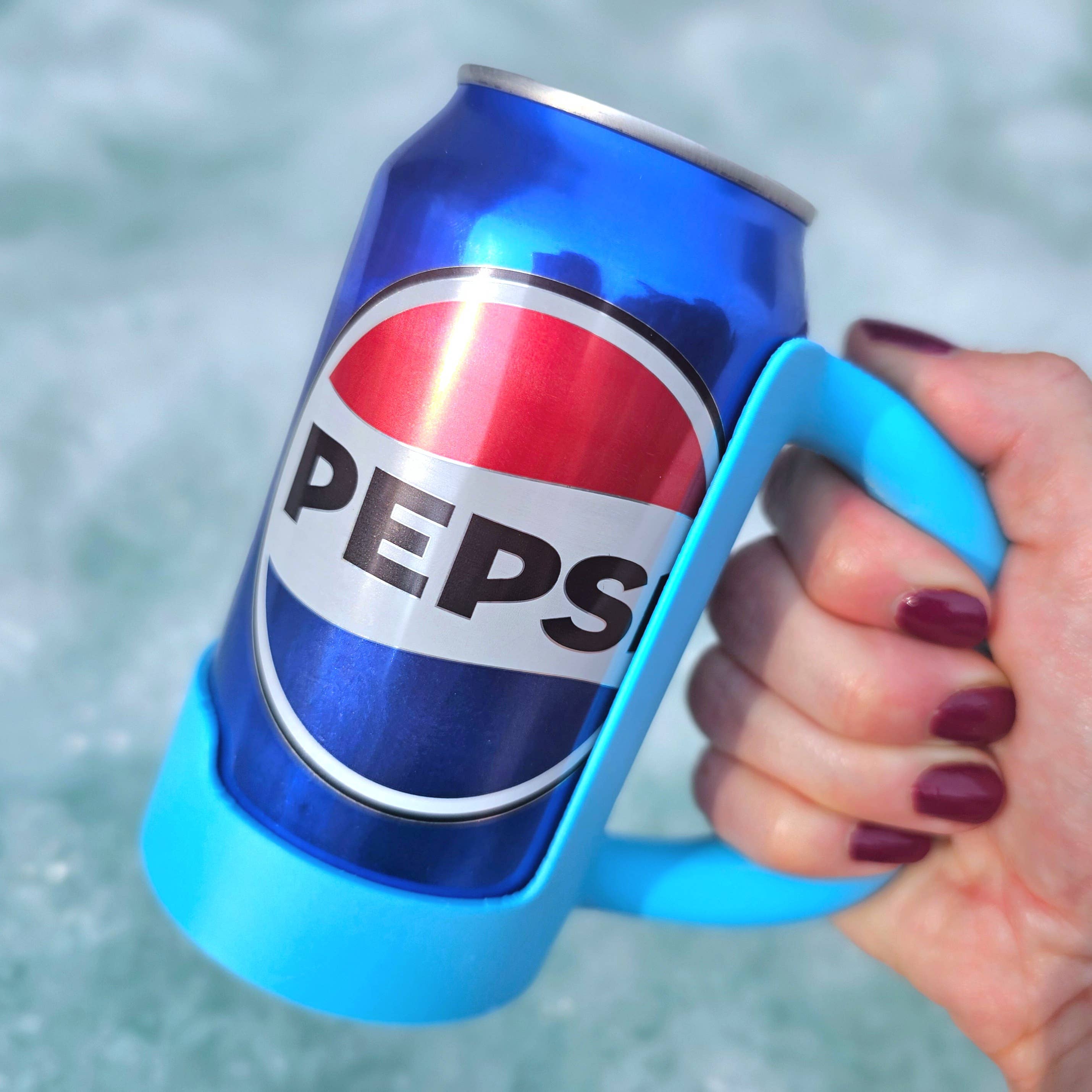 12 oz. Standard Can Holder Handle-Merchandise-BD Lasers INC.-Blue-Draft Top