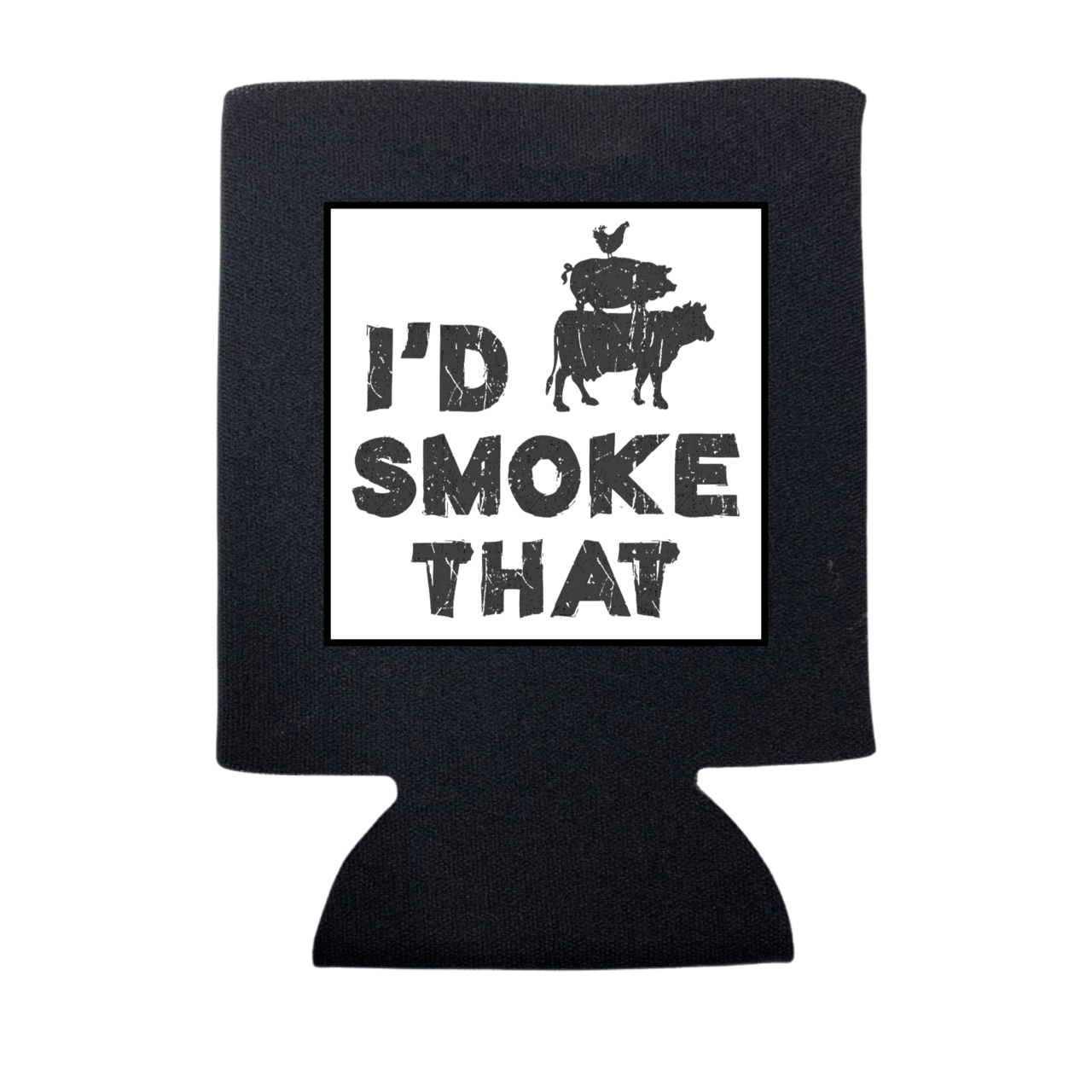 Can Coolers-Merchandise-Draft Top-Regular-Black- I'd Smoke That-Draft Top