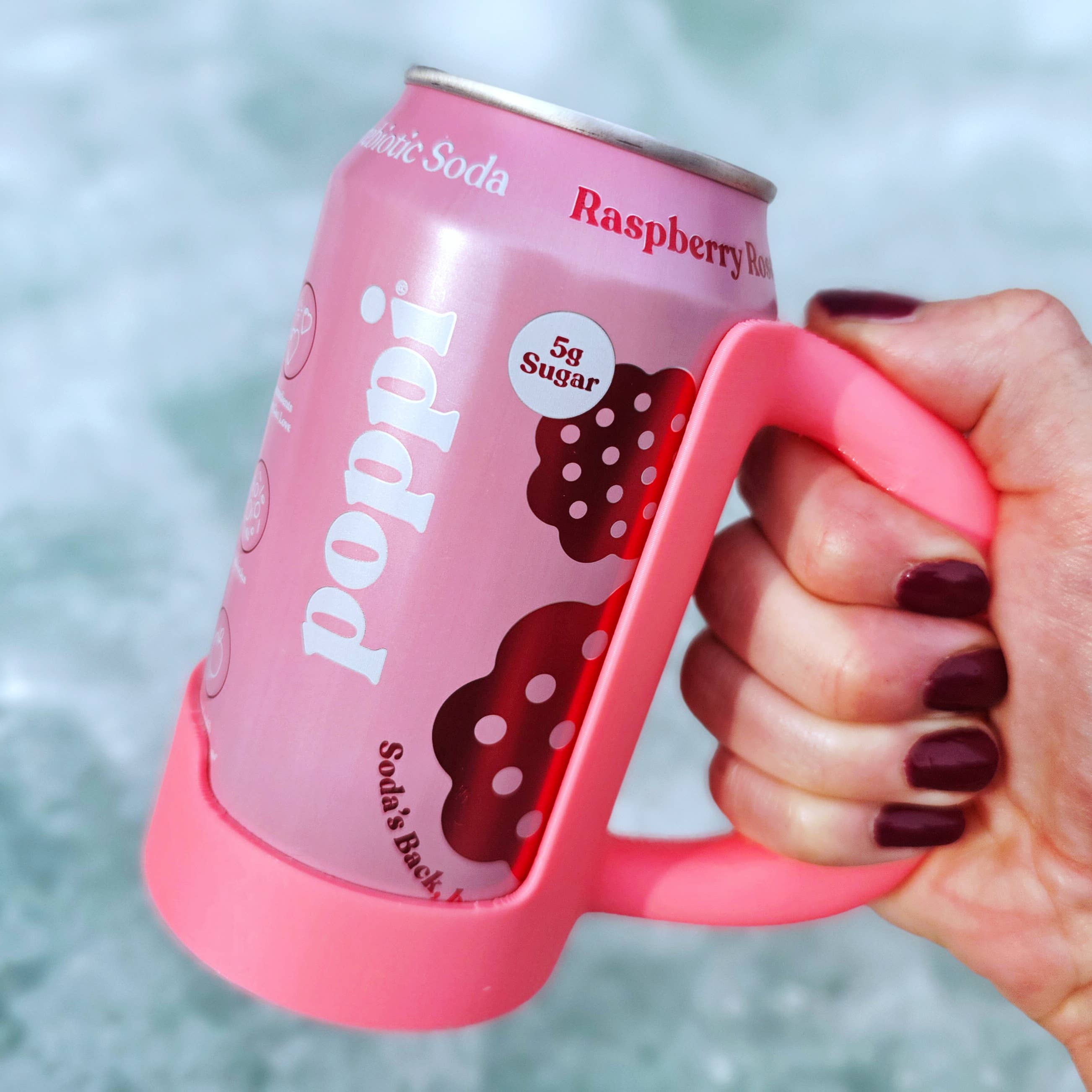 12 oz. Standard Can Holder Handle-Merchandise-BD Lasers INC.-Pink-Draft Top