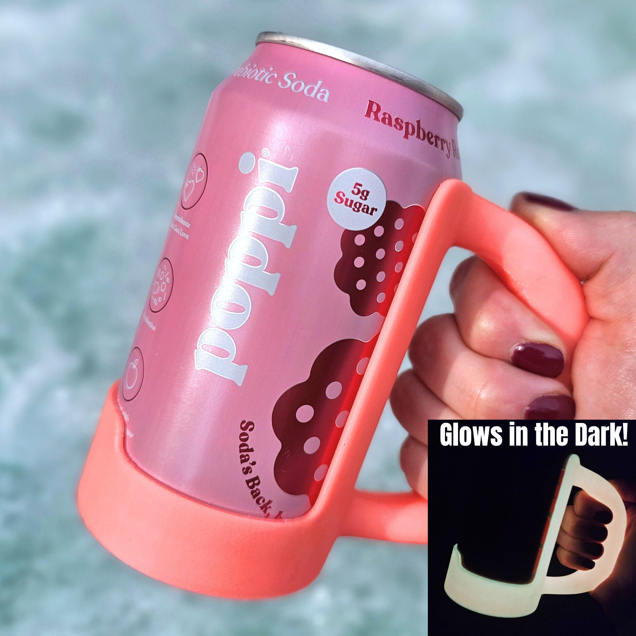 12 oz. Standard Can Holder Handle-Merchandise-BD Lasers INC.-Blue-Draft Top