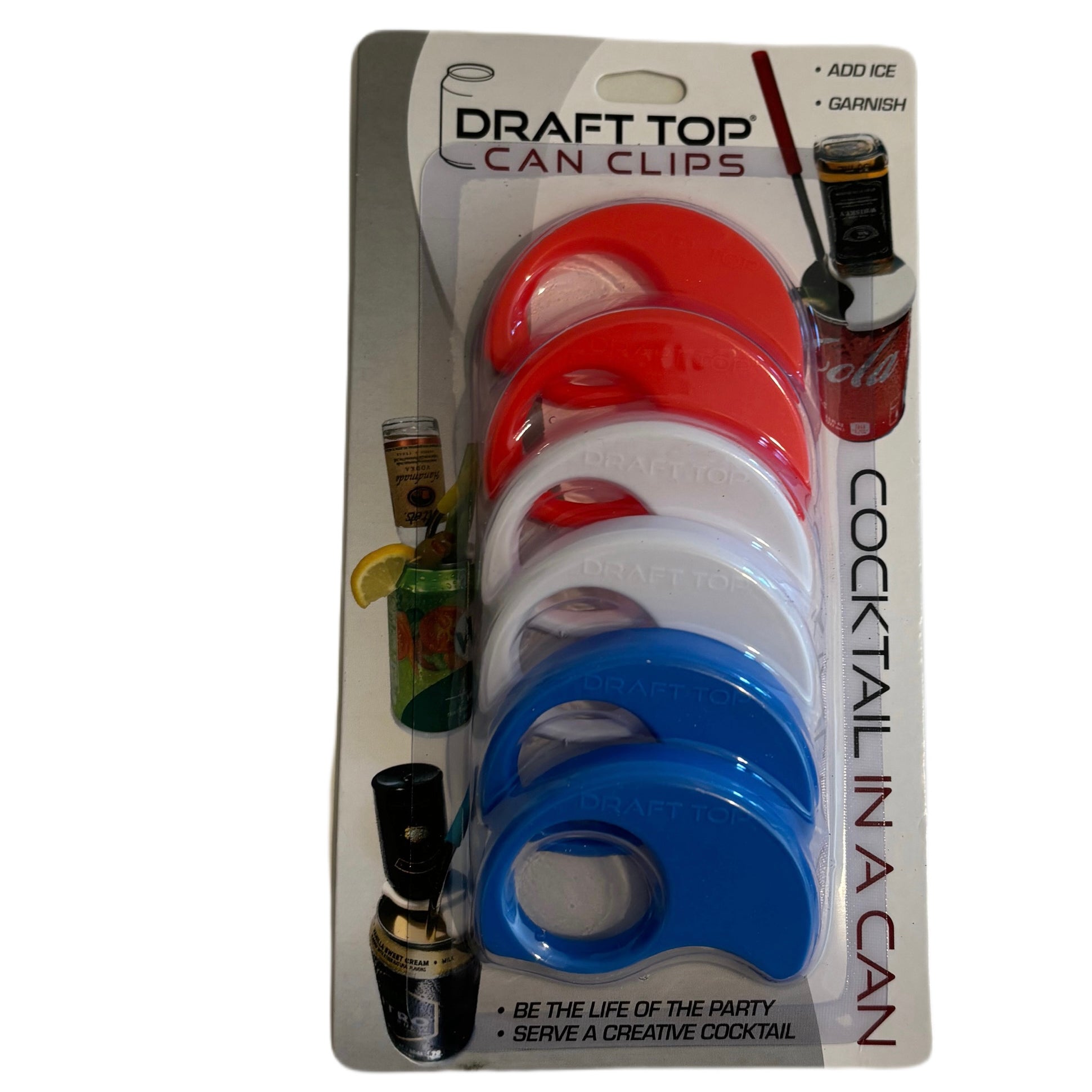 Can Clips-Can Clip-Draft Top-White-6 Pack-Draft Top