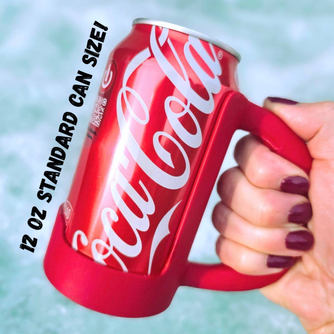 12 oz. Standard Can Holder Handle-Merchandise-BD Lasers INC.-Blue-Draft Top