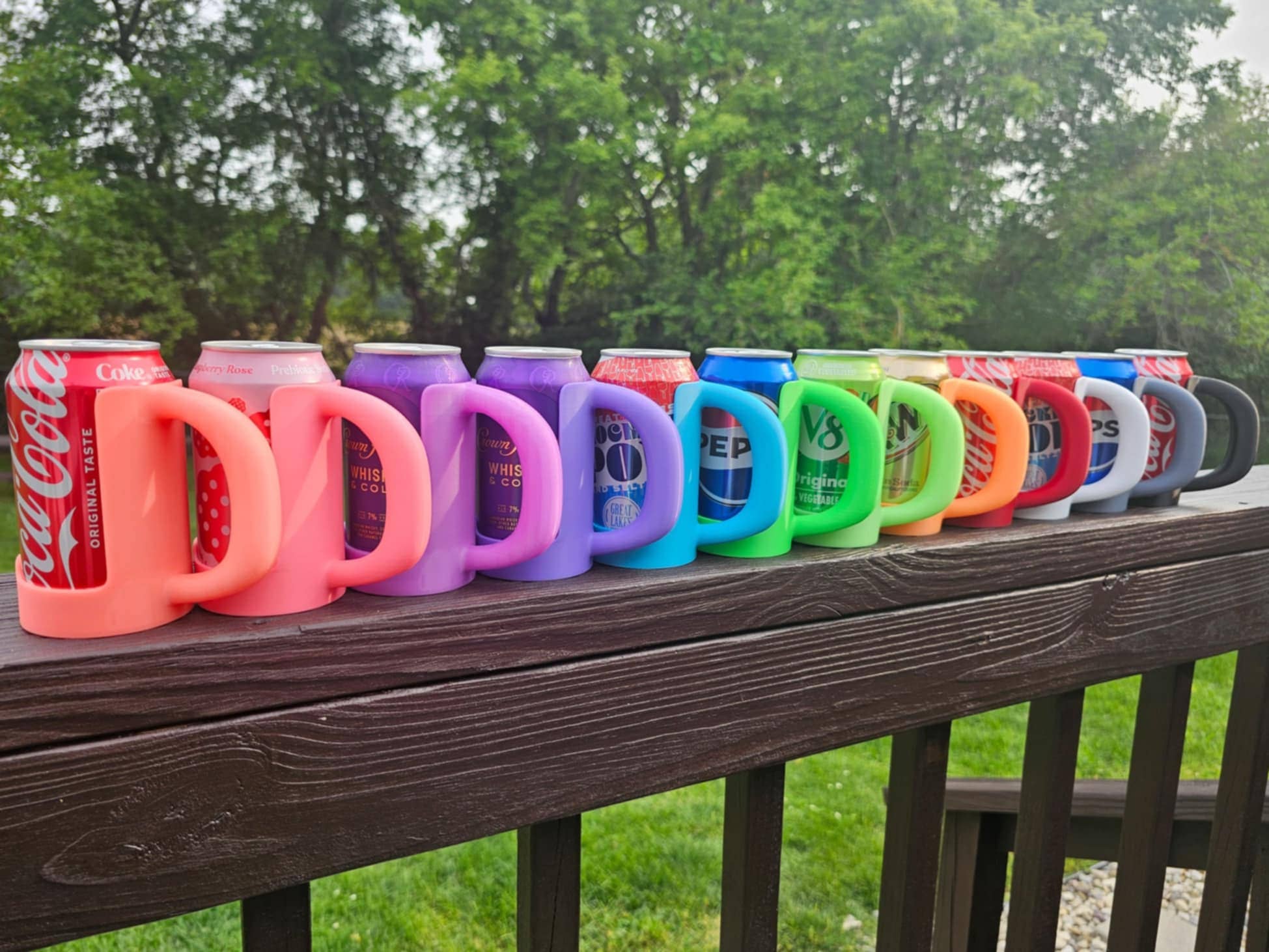 12 oz. Standard Can Holder Handle-Merchandise-BD Lasers INC.-Blue-Draft Top