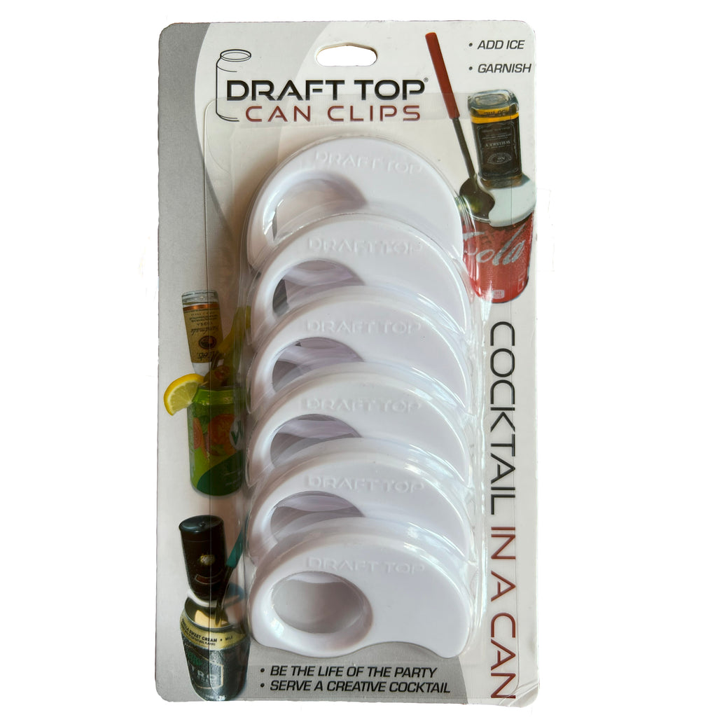 Can Clips-Draft Top-White-6 Pack-Draft Top