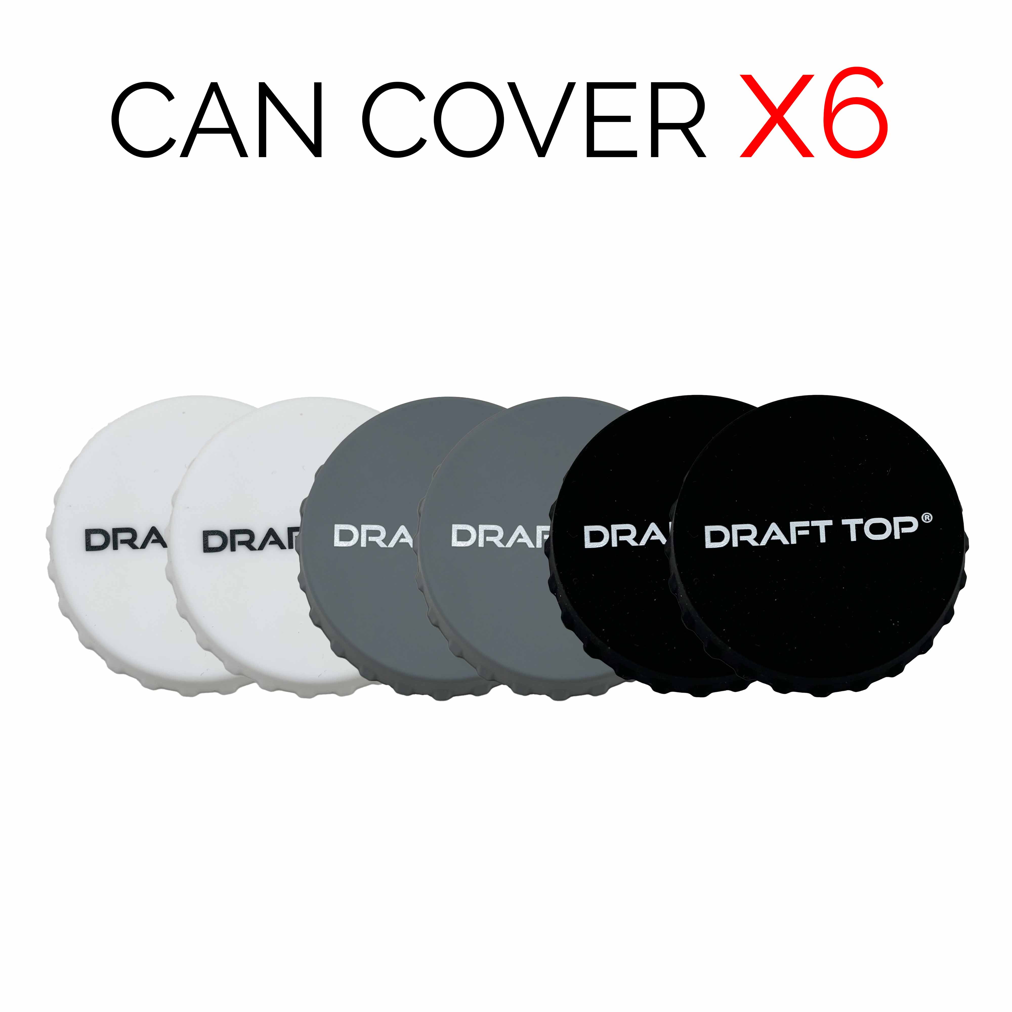 Can Covers (original back up)-Can Cover-Draft Top-6 Pack-White-Draft Top
