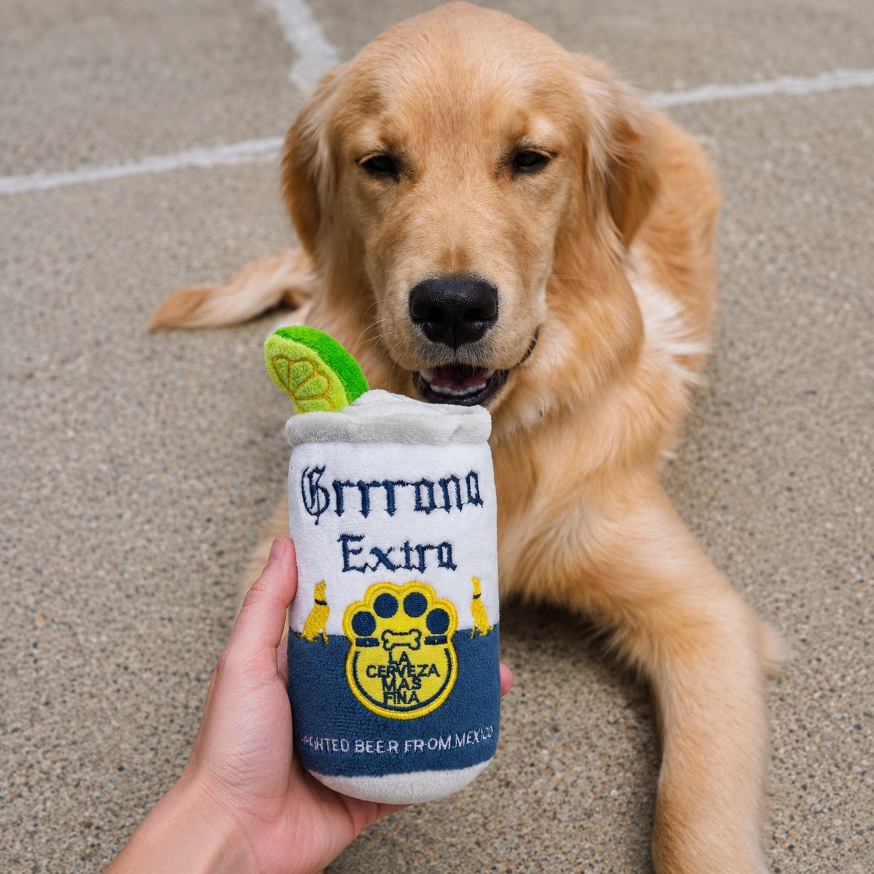 Plush Can Toys for Dogs & Cats-Merchandise-Draft Top-Dog-Grrona Can-Draft Top