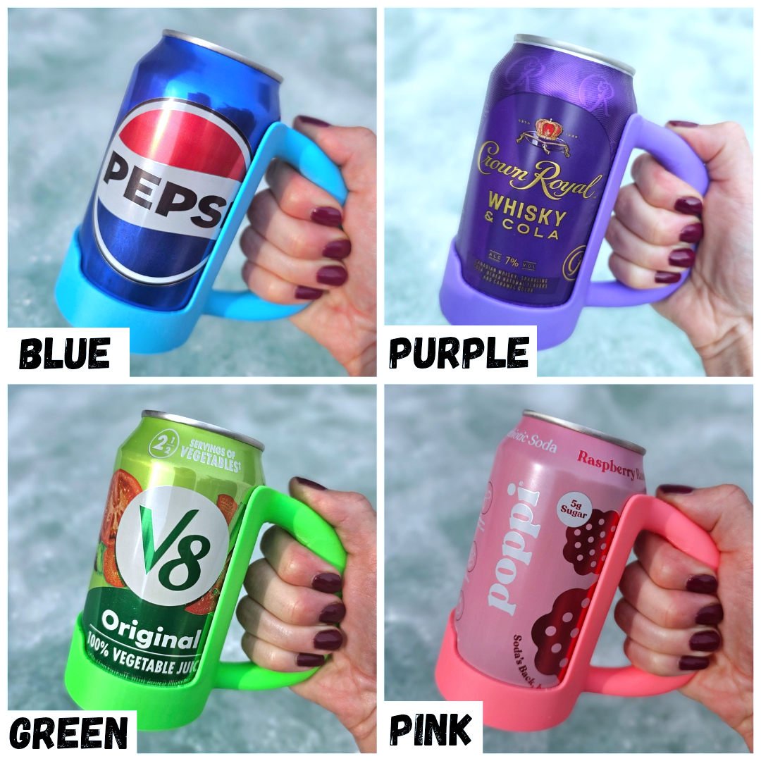 12 oz. Standard Can Holder Handle-Merchandise-BD Lasers INC.-Blue-Draft Top