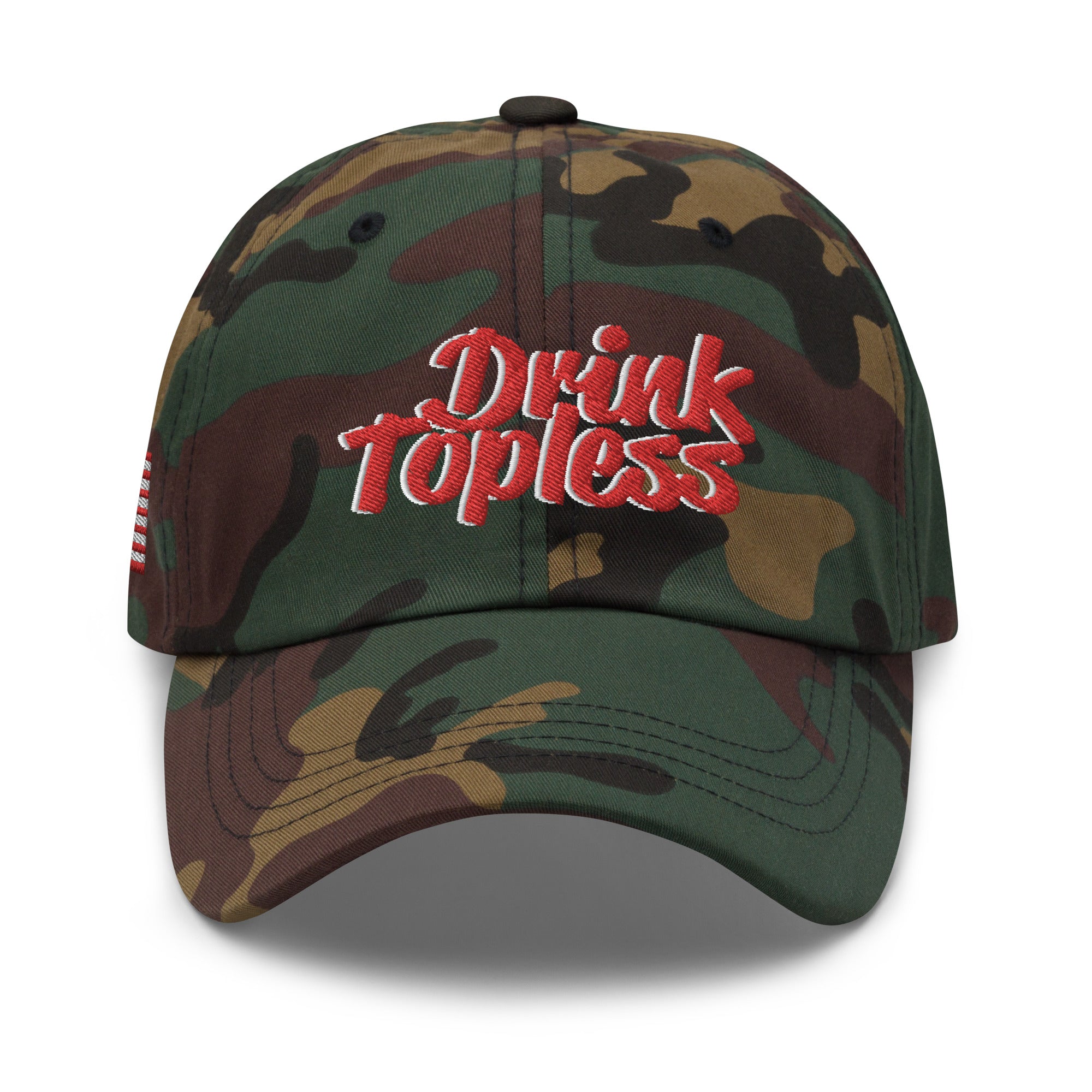Drink Topless 'Merica - Dad Hat-Merchandise-Draft Top-Black-Draft Top