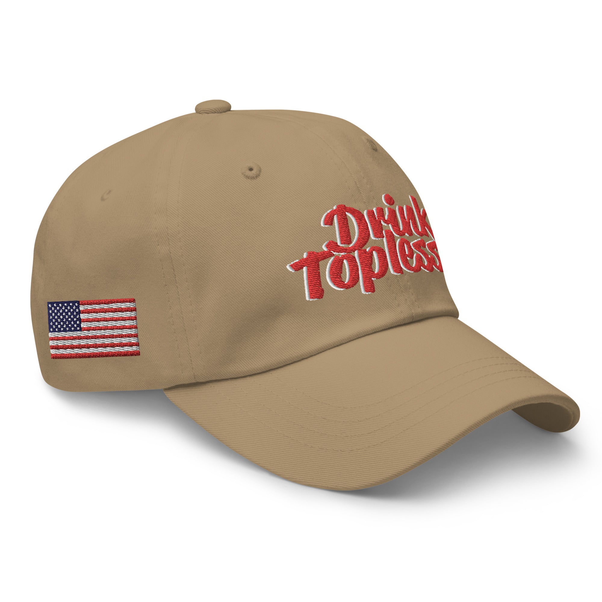 Drink Topless 'Merica - Dad Hat-Merchandise-Draft Top-Black-Draft Top