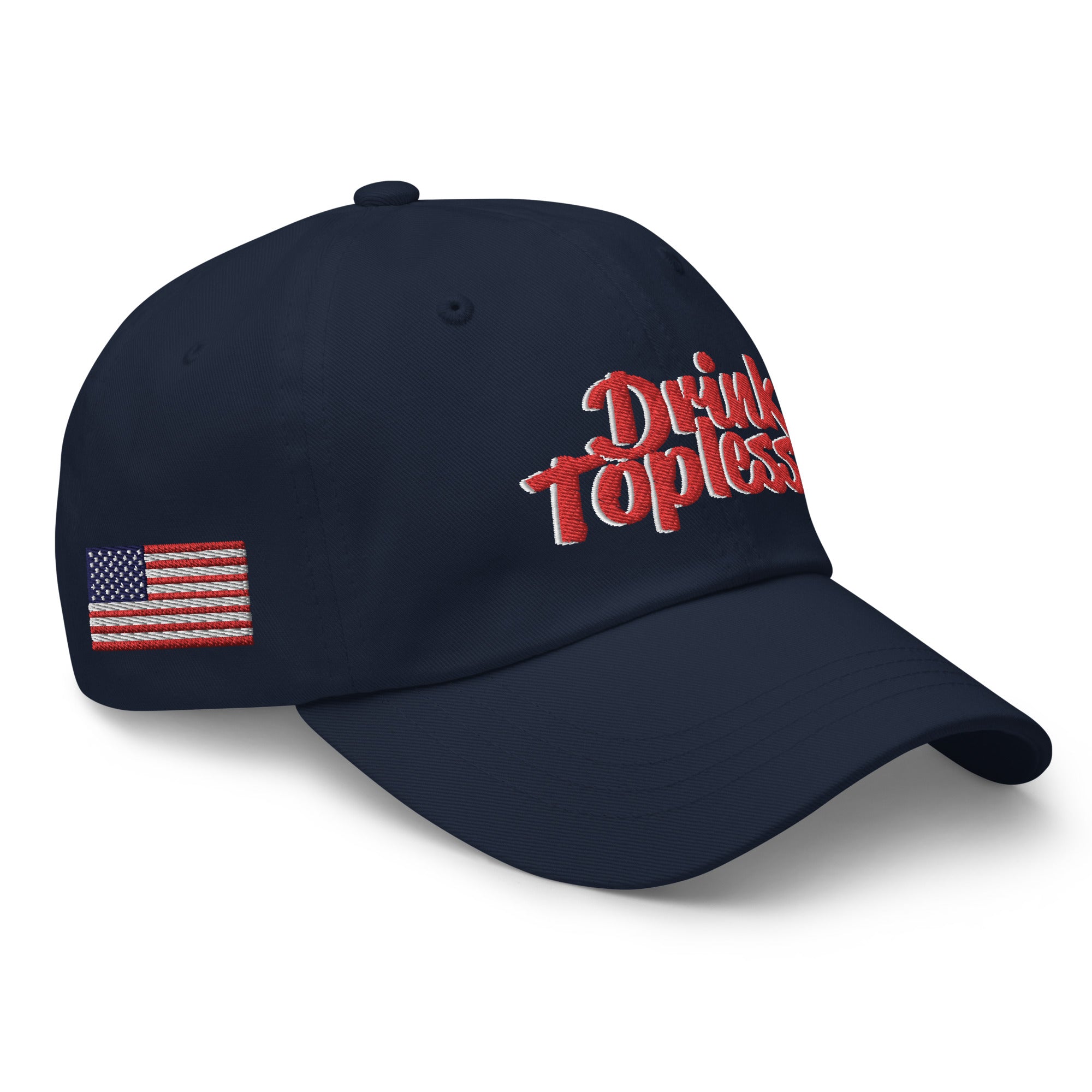 Drink Topless 'Merica - Dad Hat-Merchandise-Draft Top-Black-Draft Top