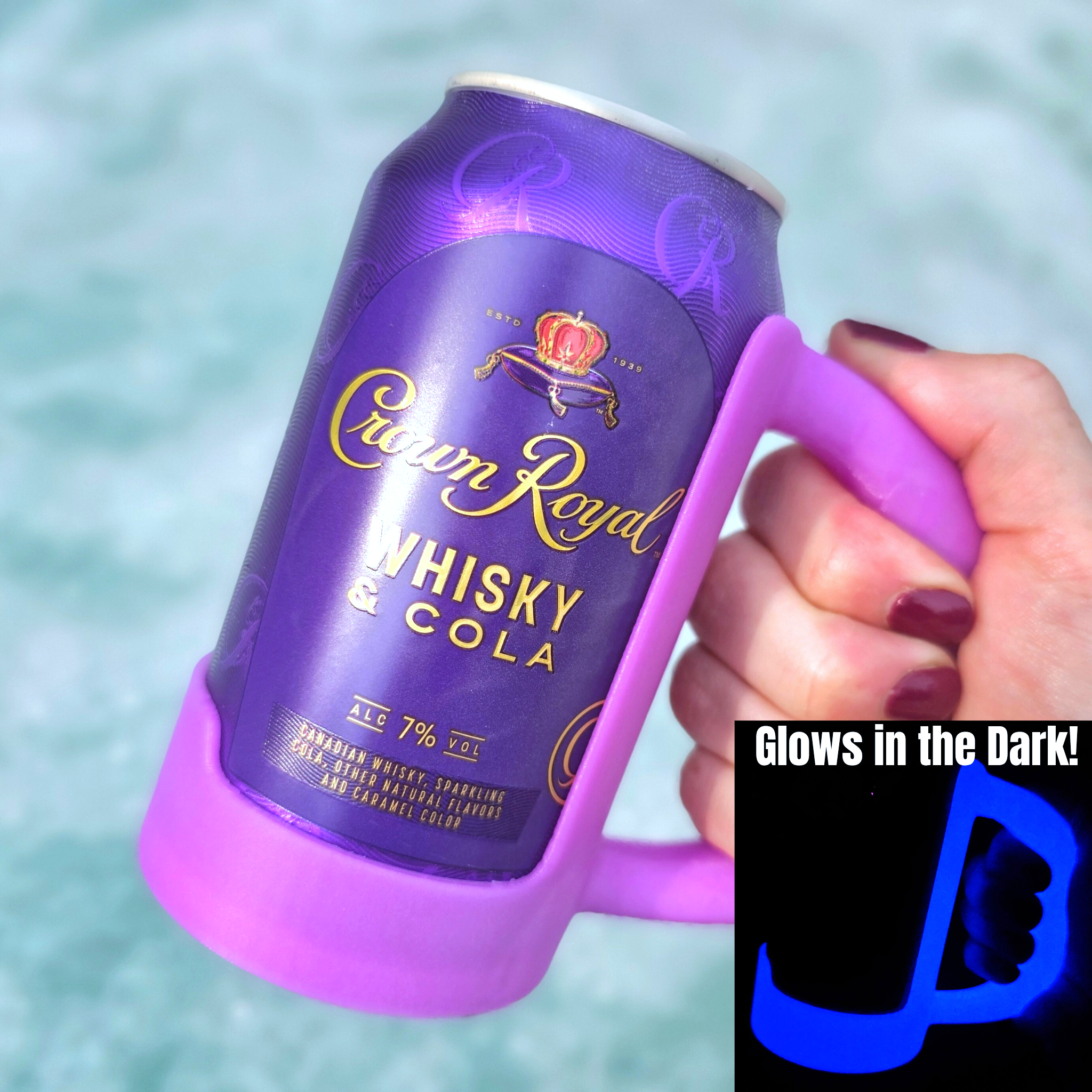 12 oz. Standard Can Holder Handle-Merchandise-BD Lasers INC.-Blue-Draft Top