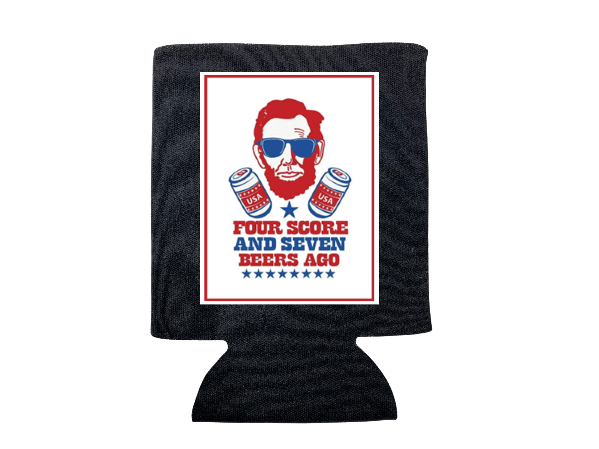 Can Coolers-Merchandise-Draft Top-Regular-Black- Four Score and Seven Beers Ago-Draft Top
