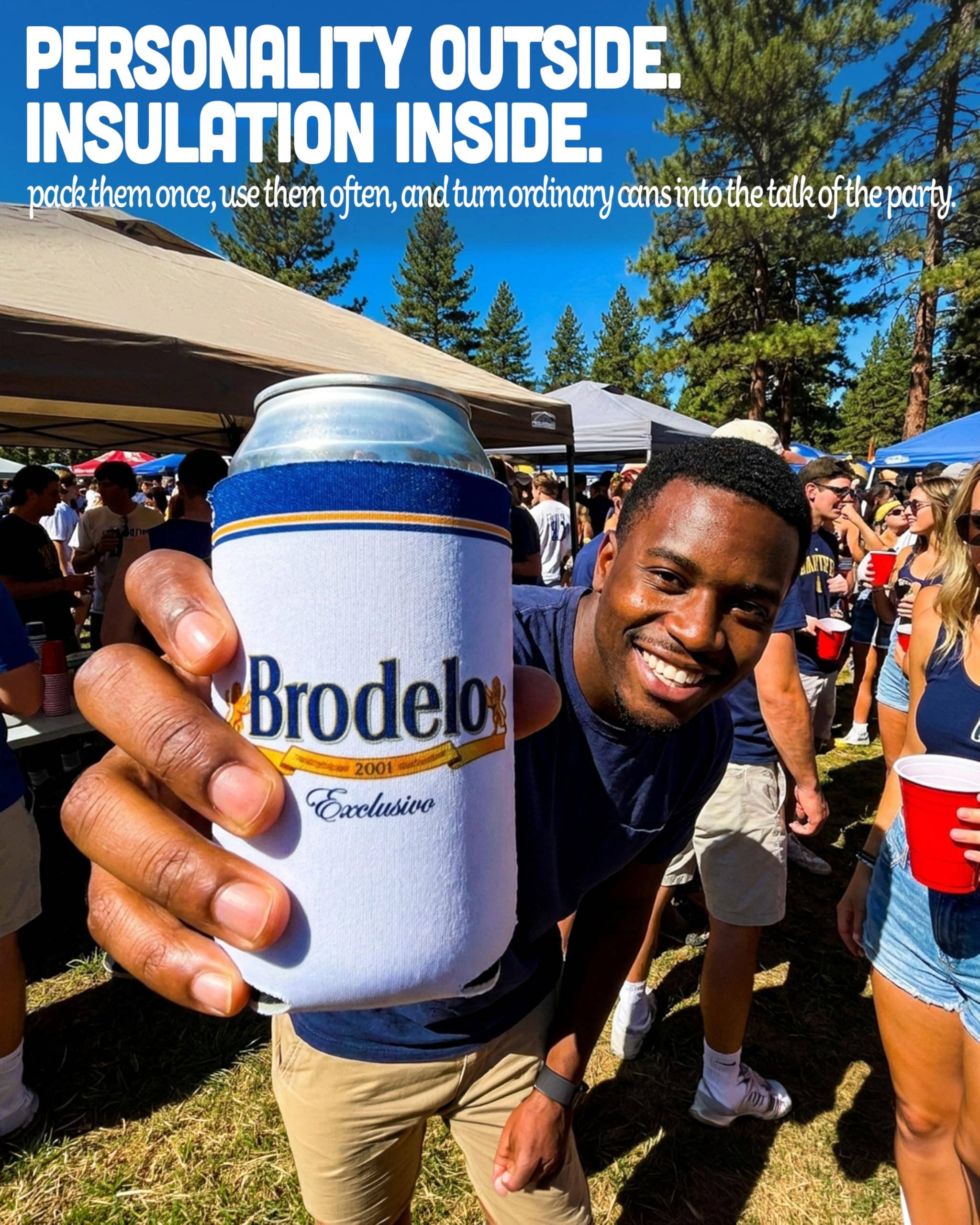Bachelor Party Merch-Merchandise-Draft Top-Brodelo- Can Cooler 6pk-Draft Top