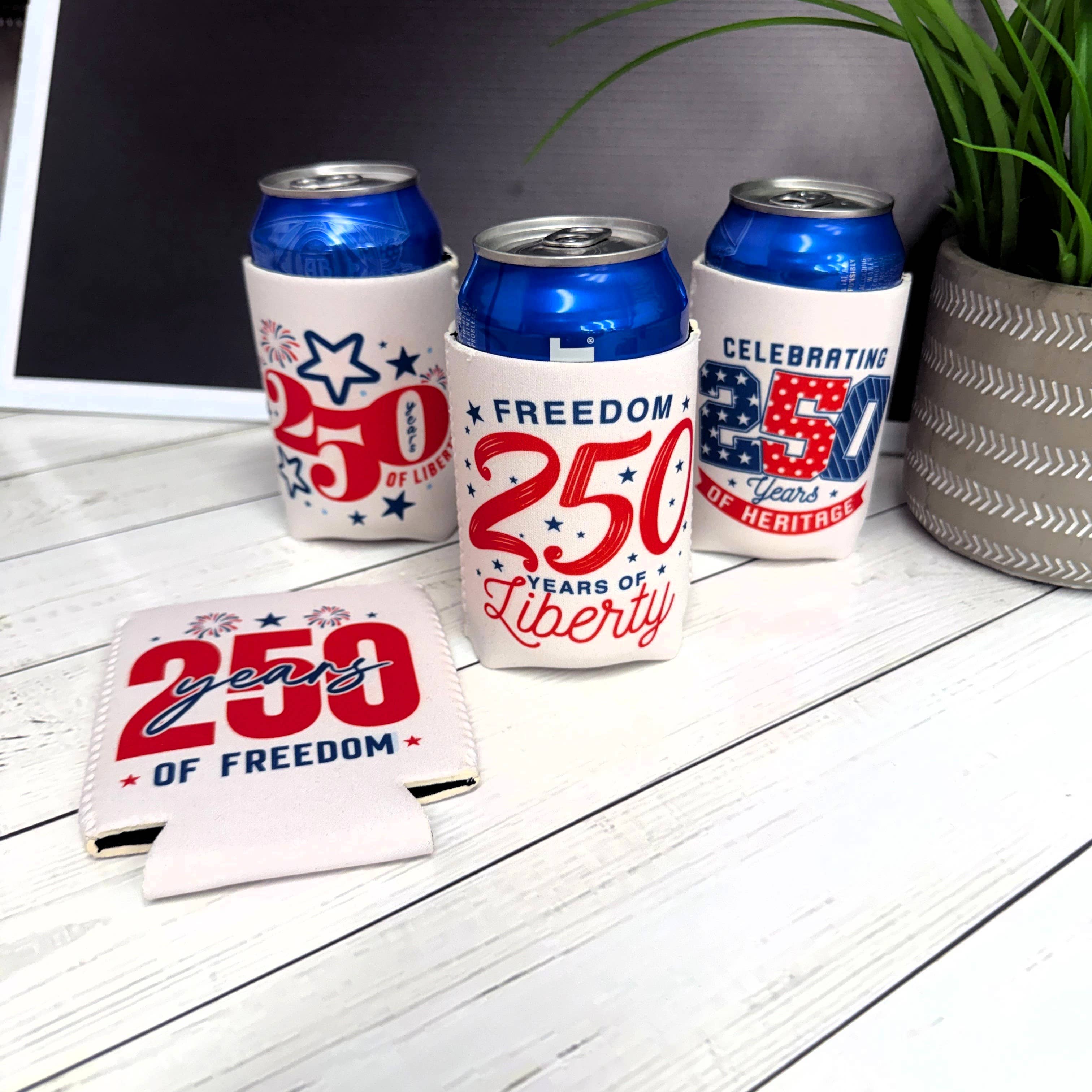 Can Coolers-Merchandise-Draft Top-Regular-White- 250th Anniversary Assorted Designs-Draft Top