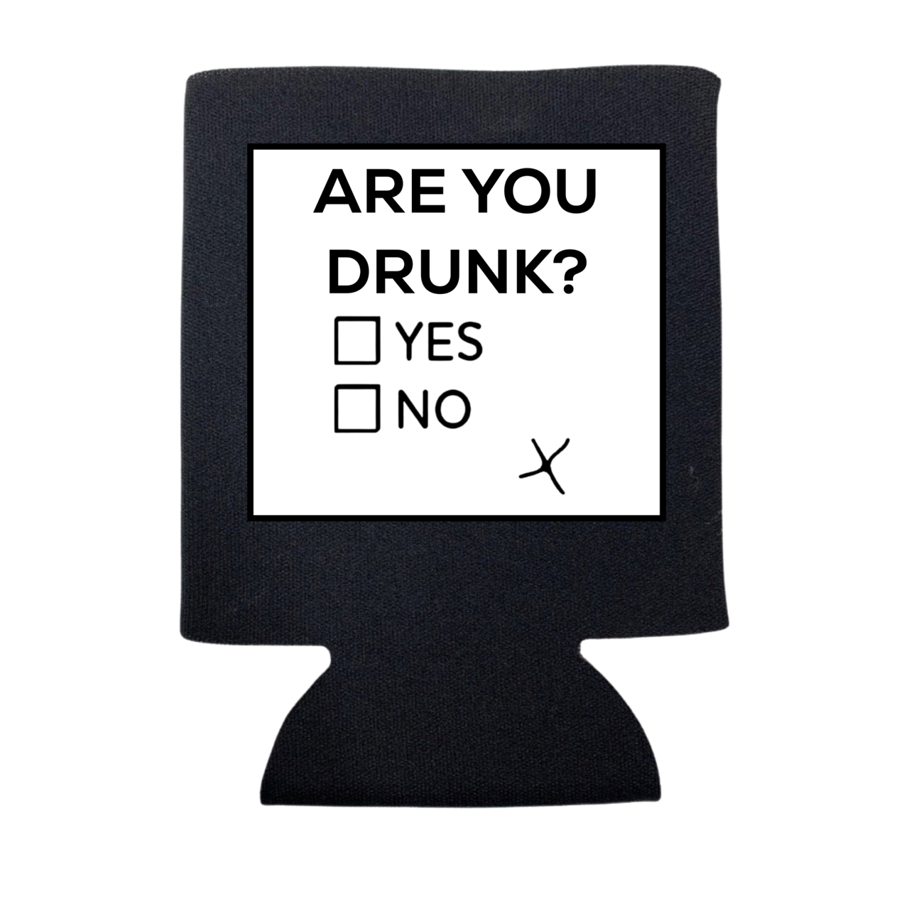Can Coolers-Merchandise-Draft Top-Regular-Black- Are you Drunk? Yes or No-Draft Top