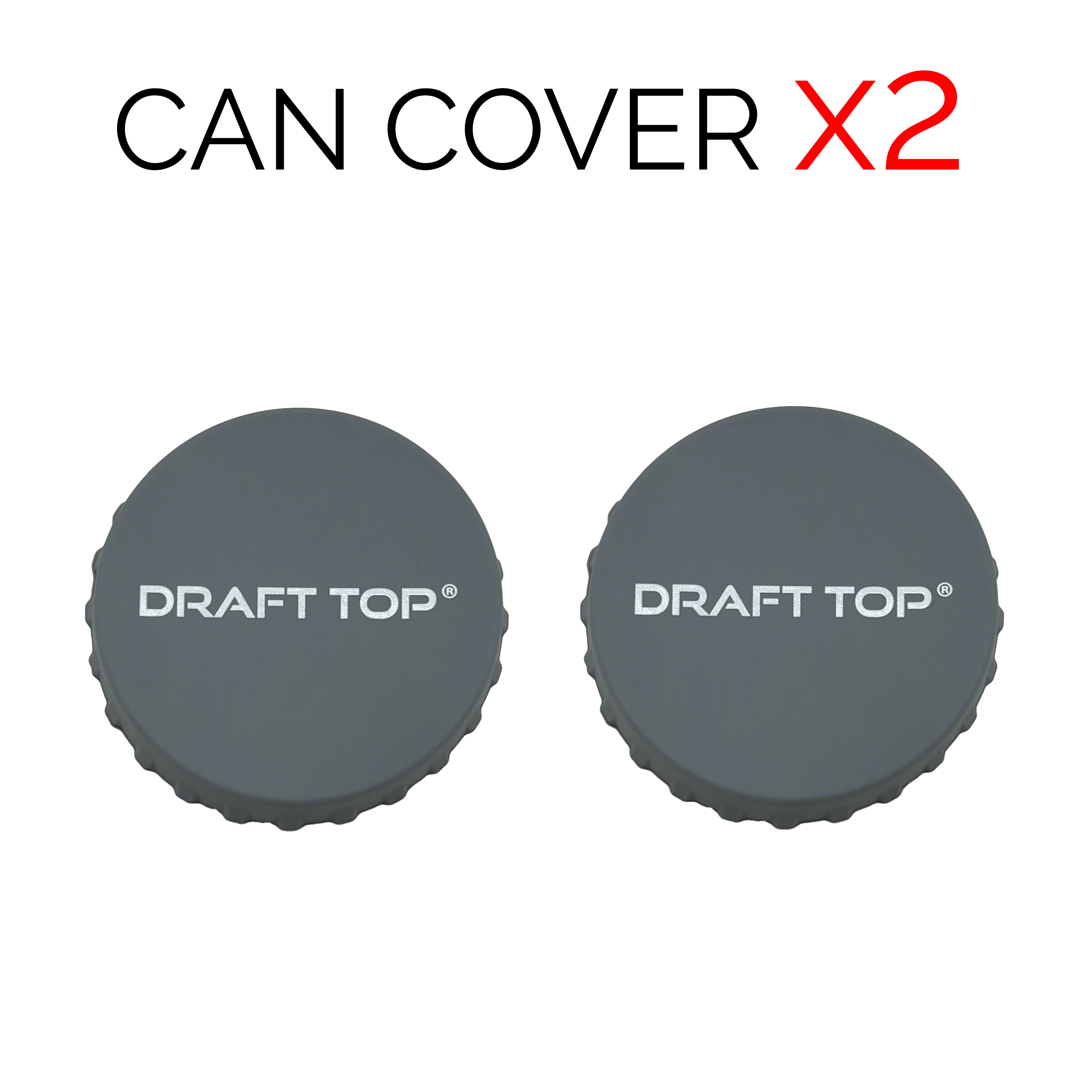 Can Covers-Can Cover-Draft Top-Grey-2 Pack-Draft Top