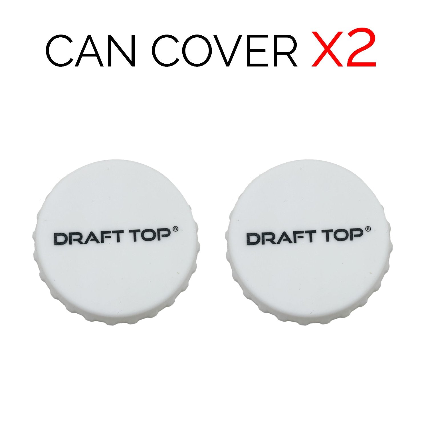 Can Covers-Can Cover-Draft Top-White-2 Pack-Draft Top