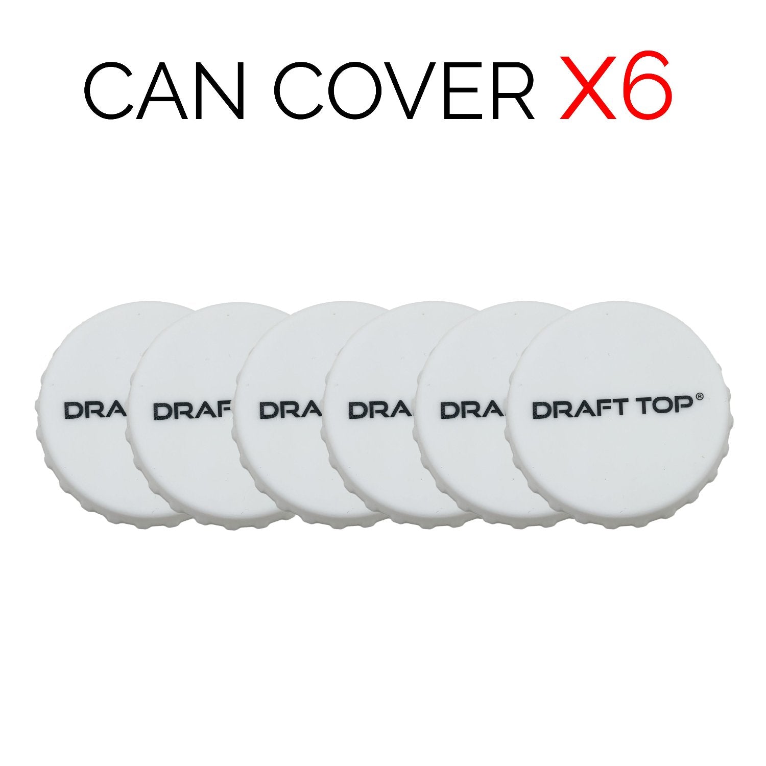 Can Covers-Can Cover-Draft Top-White-6 Pack-Draft Top