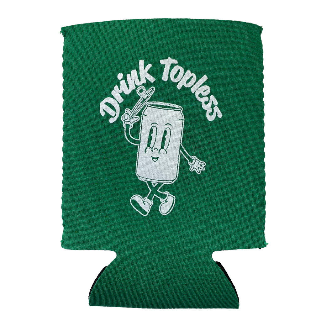 Drink Topless® Can Cooler-Merchandise-Draft Top-Kelly Green-Draft Top