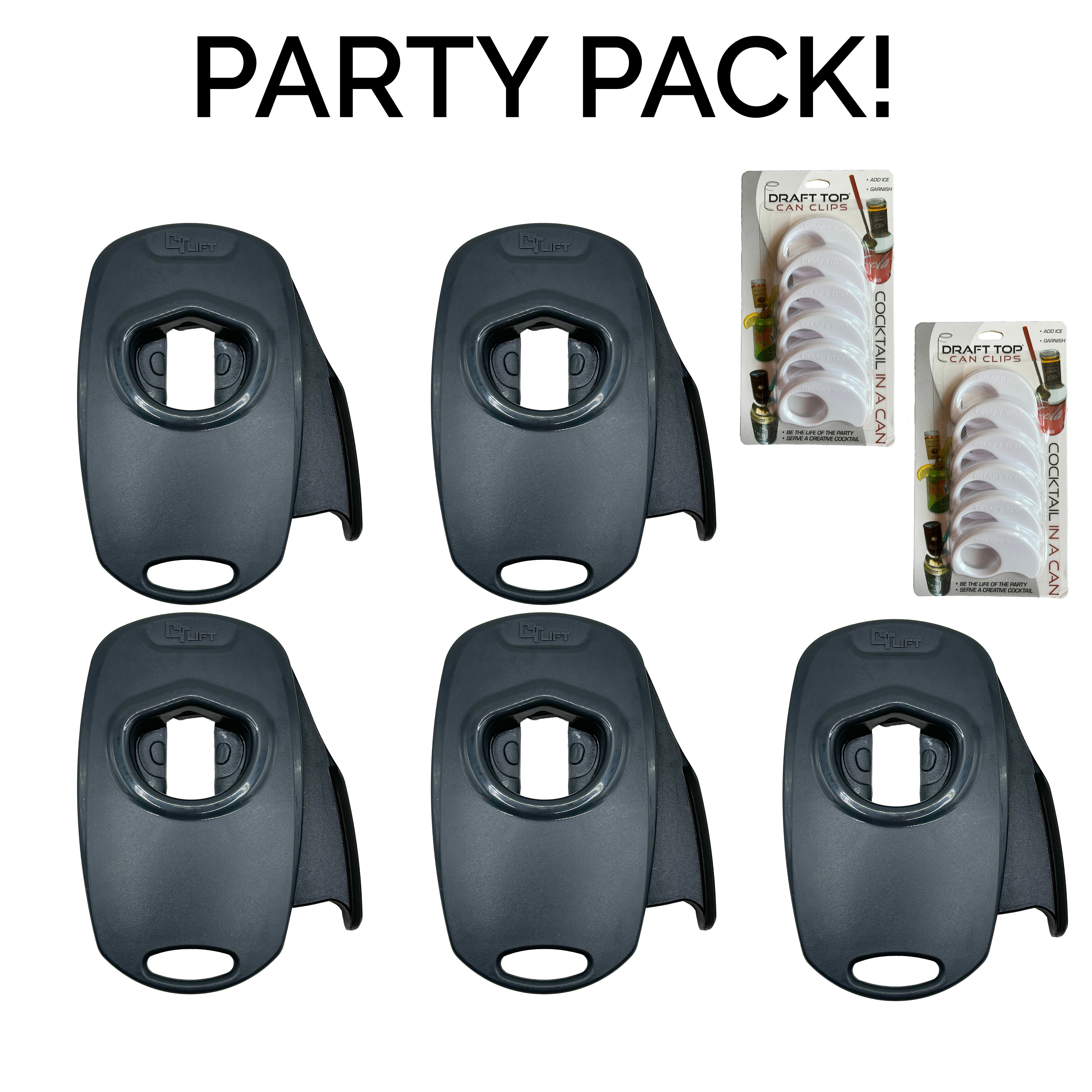 The Party Pack! Lift Universal New & Improved-DT Universal-Draft Top-Black and Grey-Draft Top