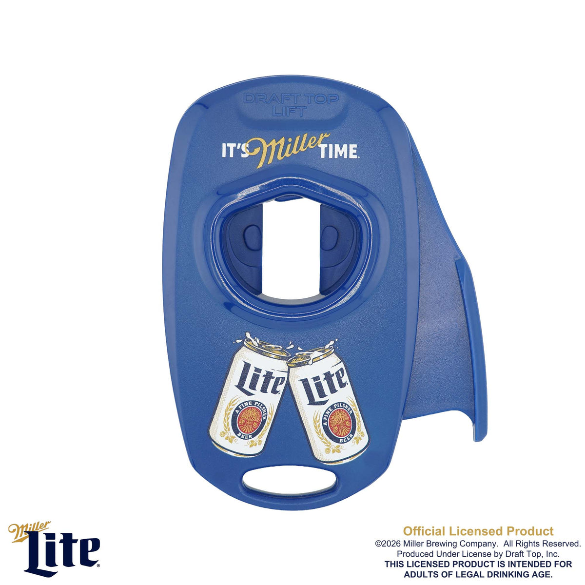 DRAFT TOP LIFT- Licensed-DT Universal-Draft Top-It's Miller Time-Draft Top