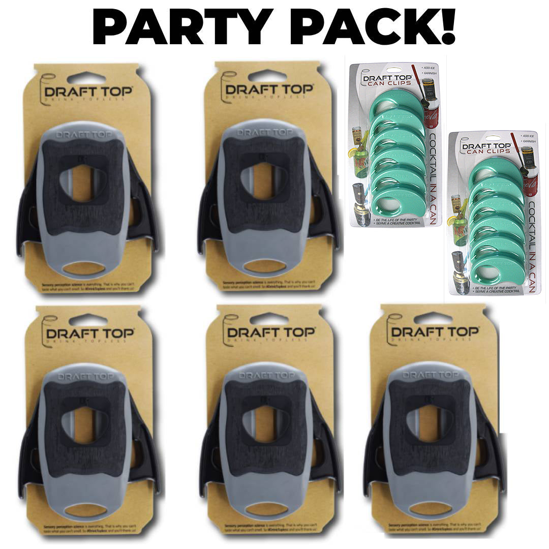 The Party Pack!-LIFT-Draft Top-Black and Grey + Teal Can Clips-Draft Top