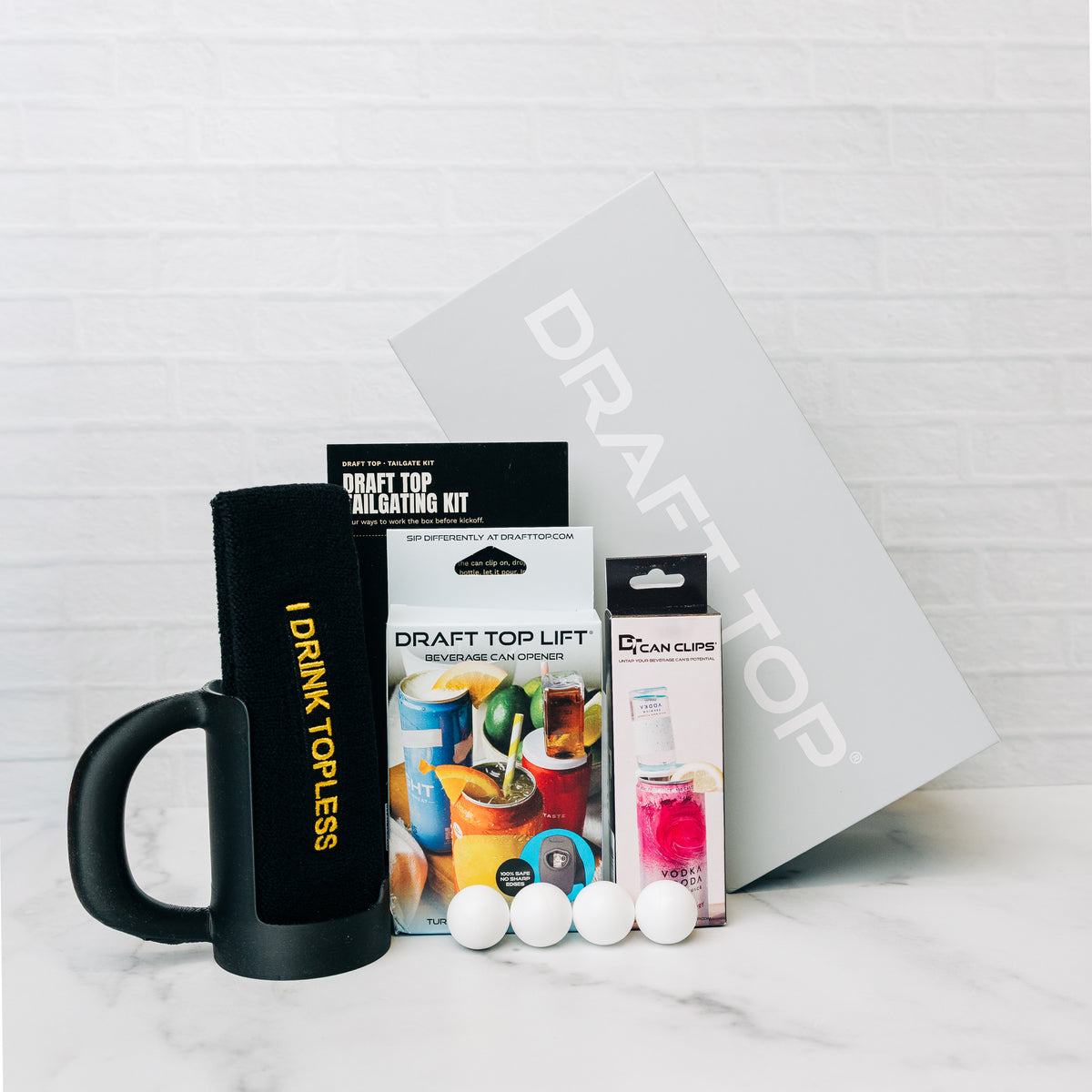 Draft Top Gift Sets-Holiday Boxes-Draft Top-Tailgate Kits-Black & Gold-Draft Top