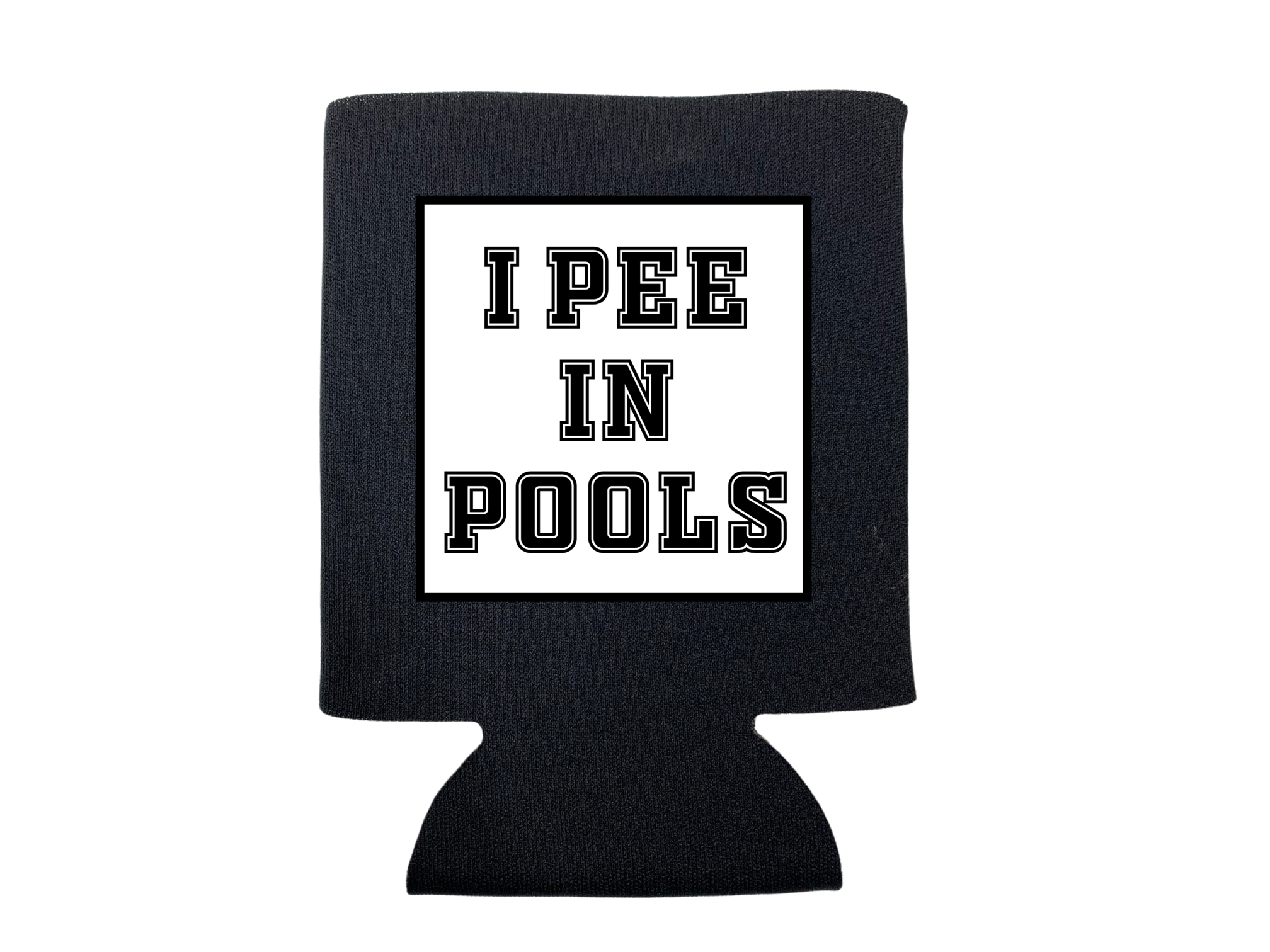 Can Coolers-Merchandise-Draft Top-Regular-Black- I Pee in Pools-Draft Top