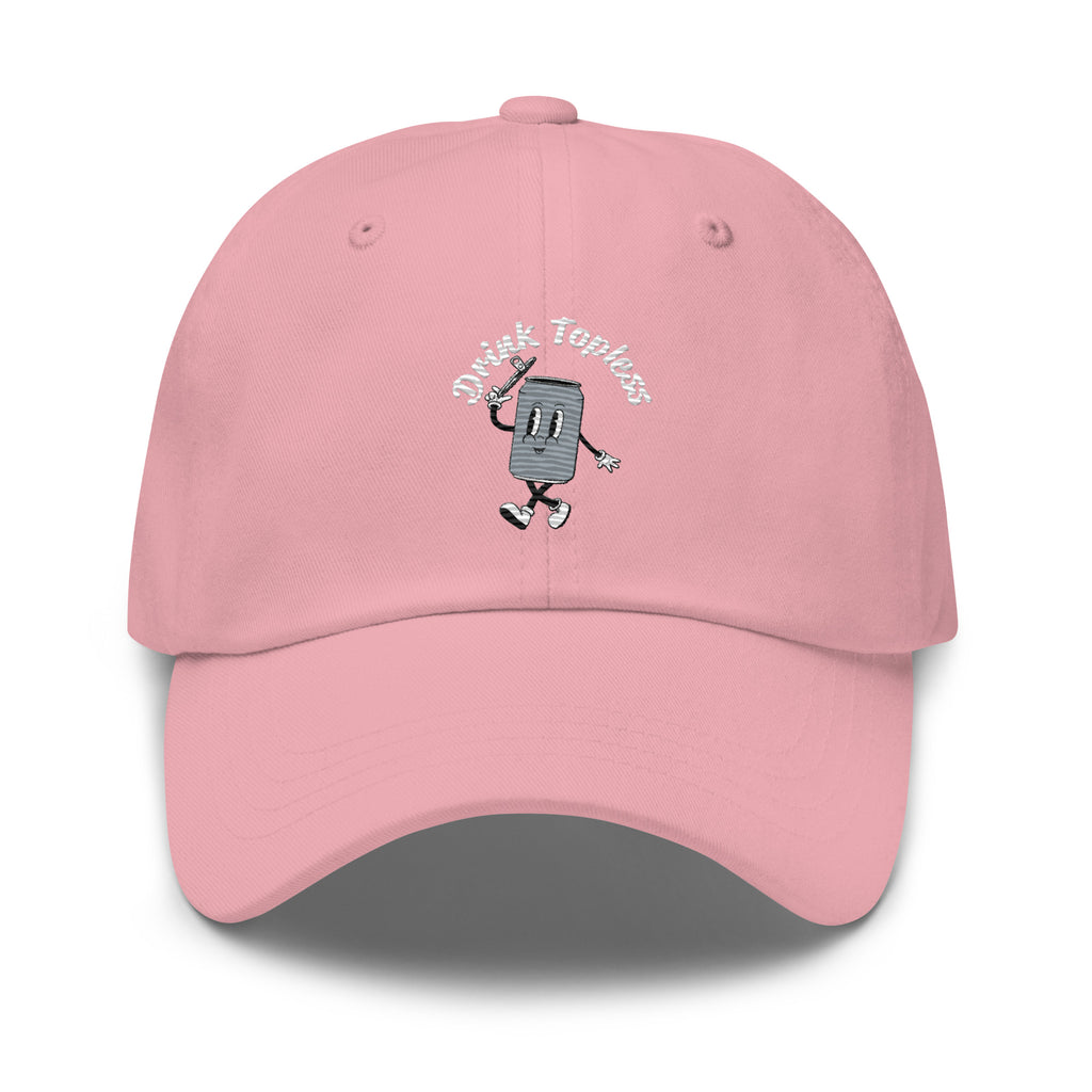 Drink Topless Tipsy - Dad Hat-Draft Top-Pink-Draft Top