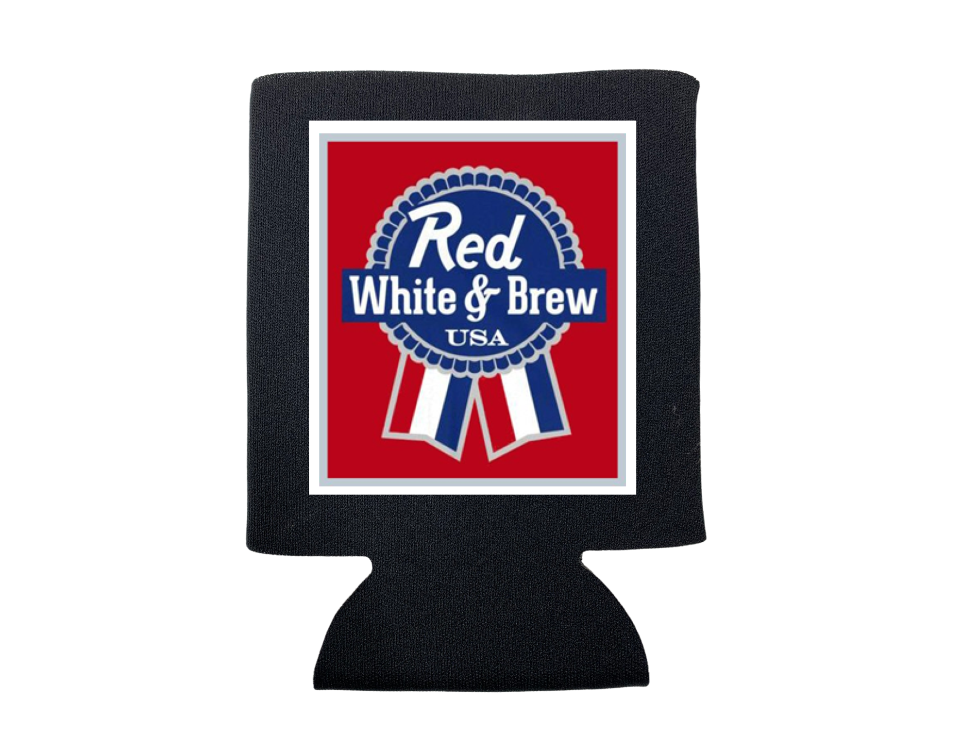 Can Coolers-Merchandise-Draft Top-Regular-Black- Red White and Brew-Draft Top