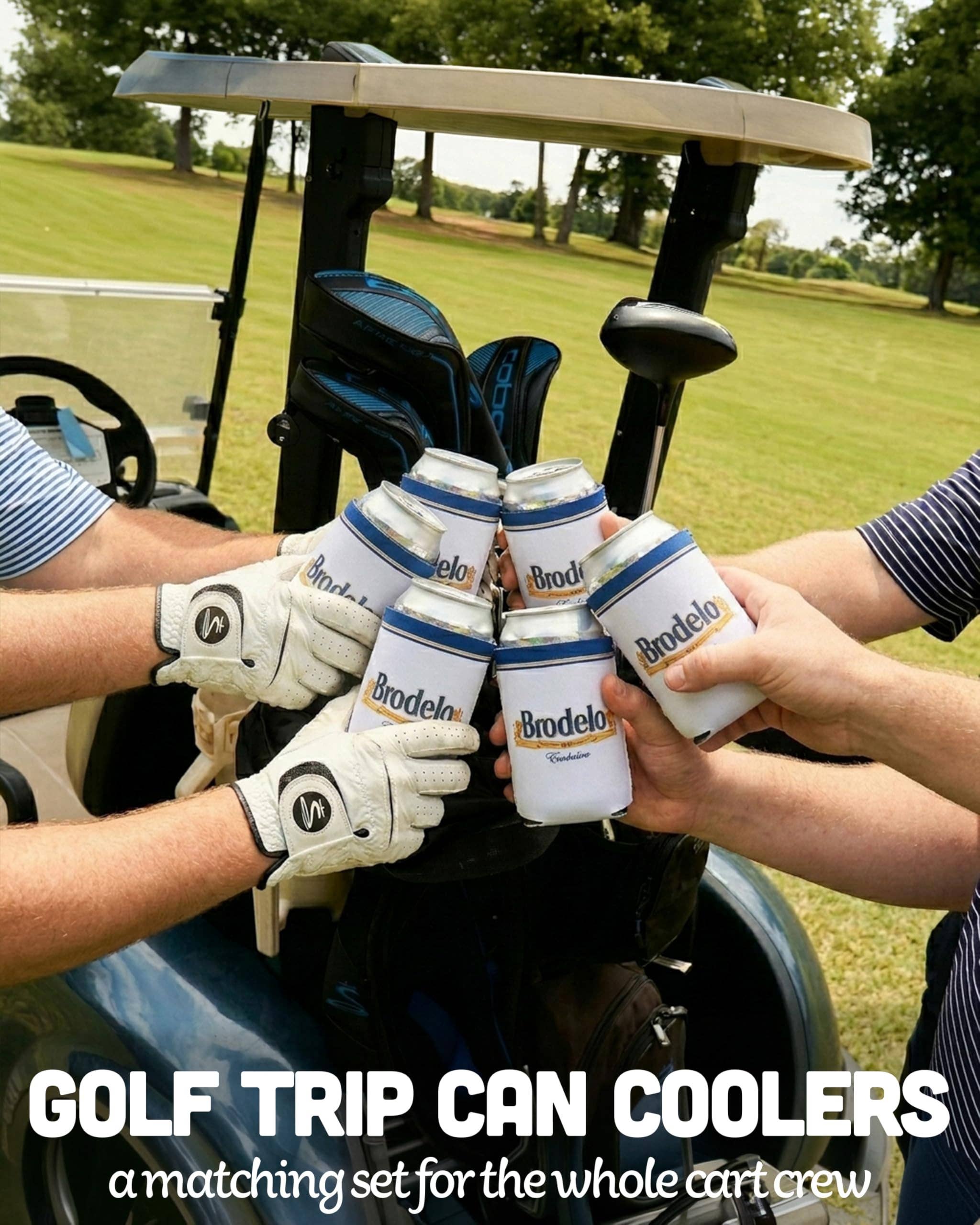 Bachelor Party Merch-Merchandise-Draft Top-Brodelo- Can Cooler 6pk-Draft Top