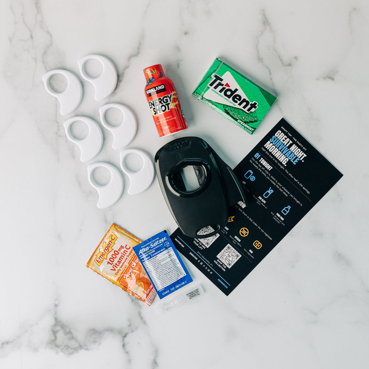 Contents of the Party Kit gift box