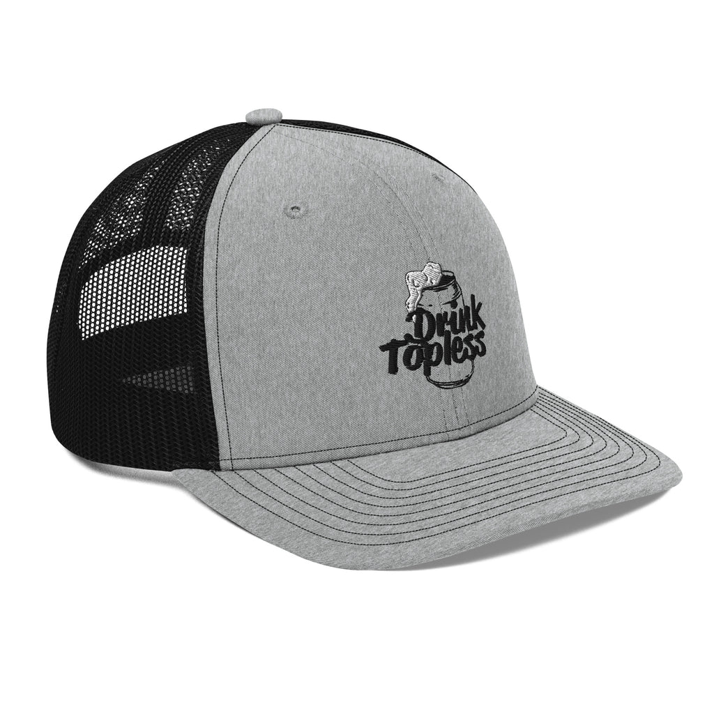 Drink Topless - Trucker Hat-Draft Top-Heather Grey/White-Draft Top