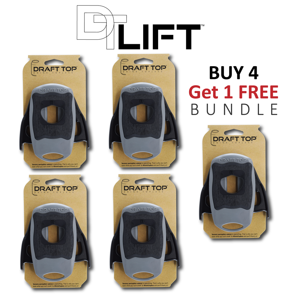 Buy 4 Get 1 Free - Draft Top® LIFT Bundle Pack (5)-LIFT-Draft Top-Black and Grey-Draft Top